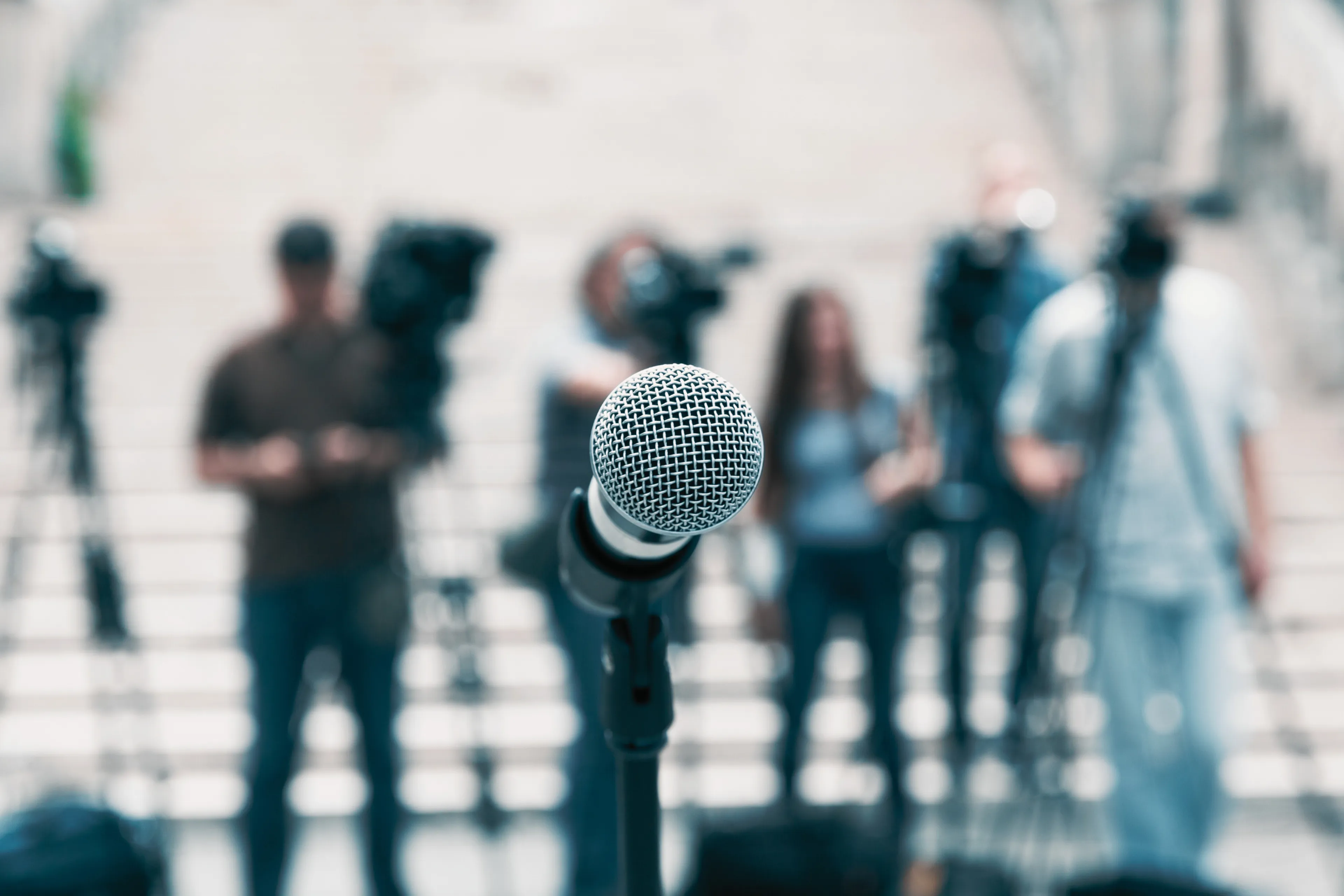 Nærbilete av ein mikrofon