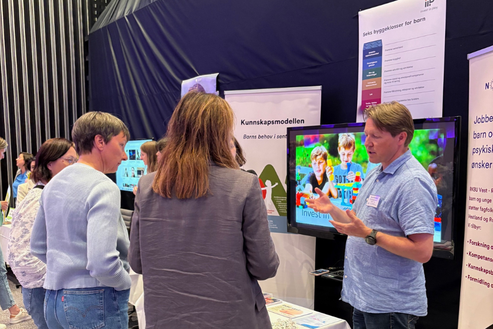 Bjørn Brunborg på stand