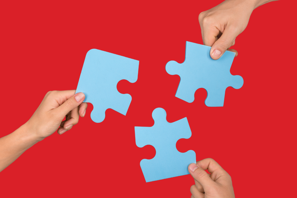 Hender som held puslespelbitar