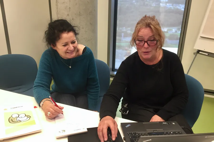 Gerd-Ingrid Olsen og Reidun Hobbesland