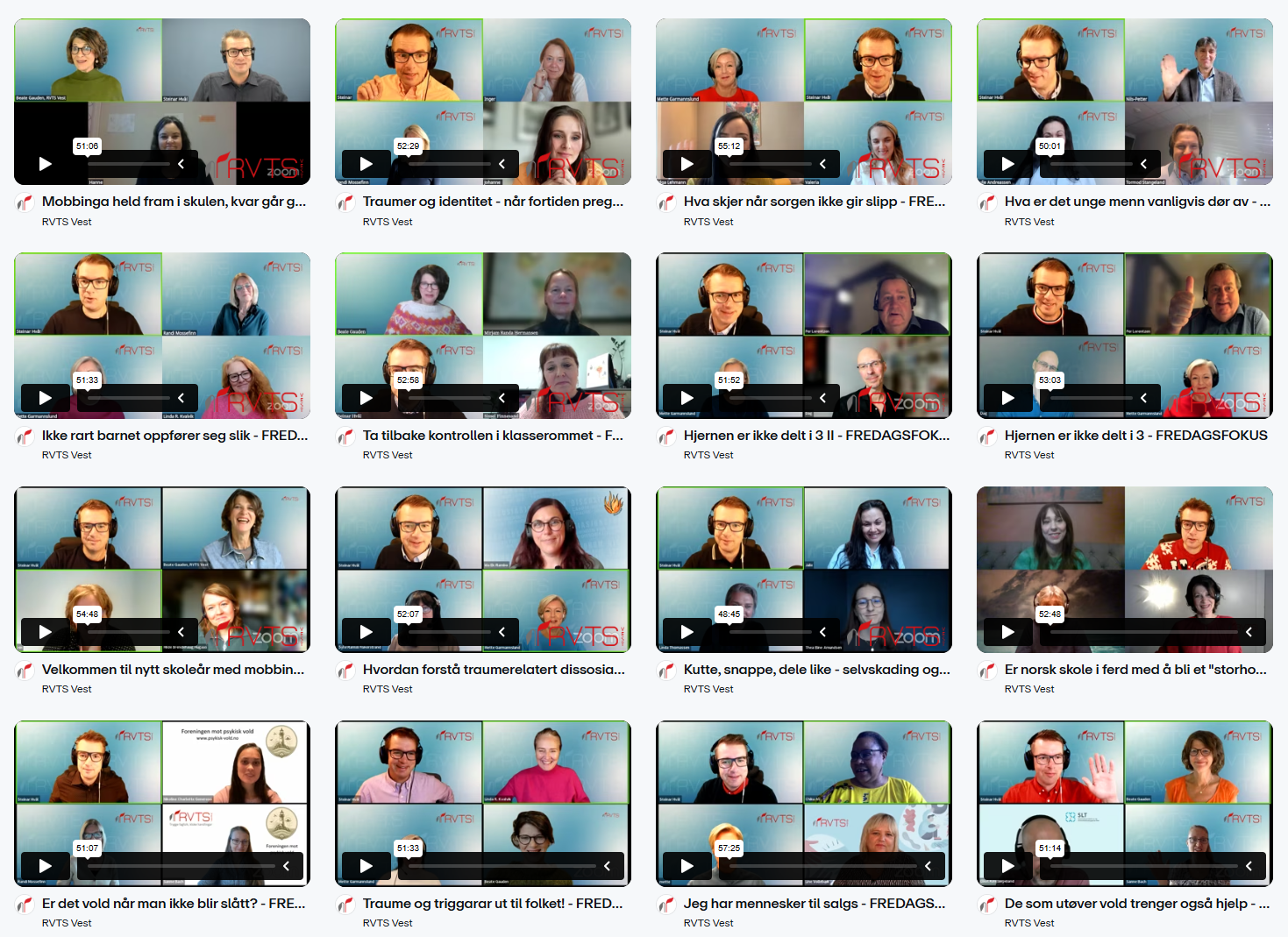 Ein kollage av fleire fredagsfokus